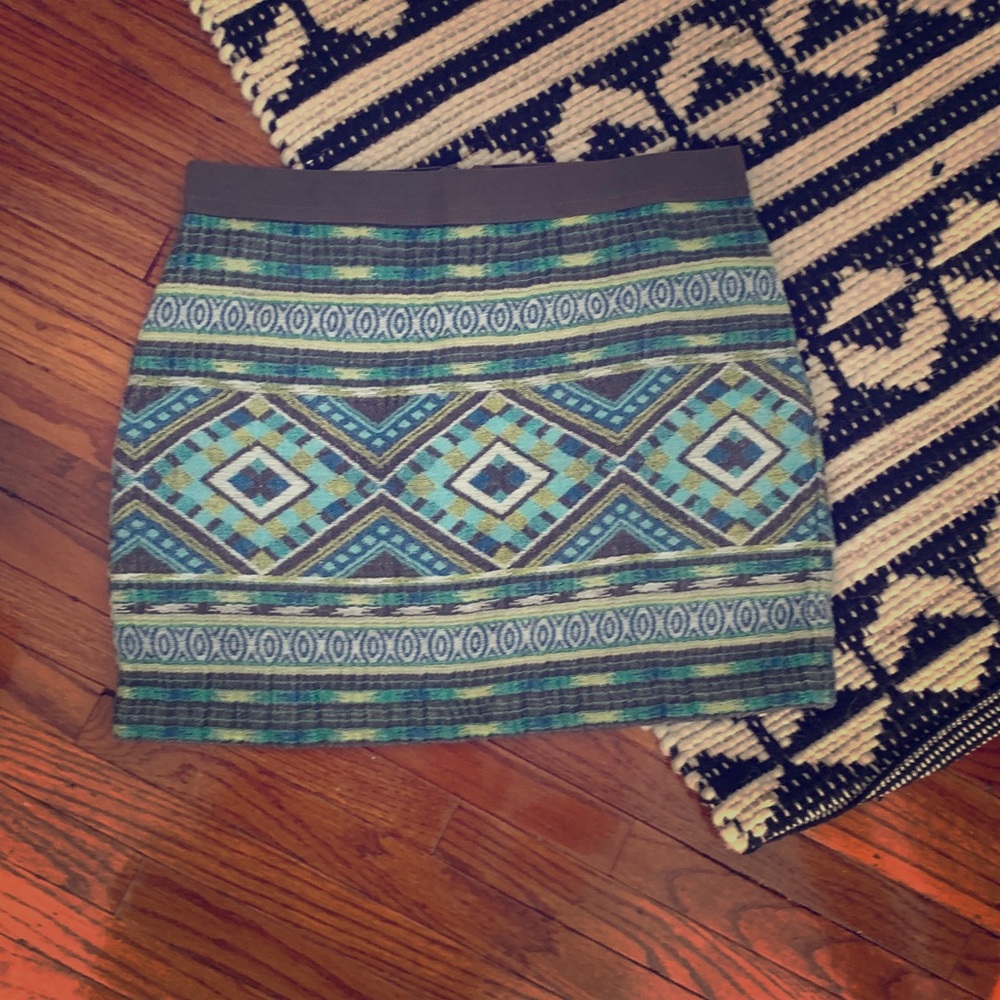 AEO Woven Tapestry Mini Skirt